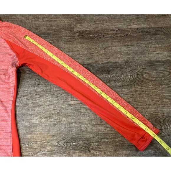 Athleta Woman’s Running Wild Half Zip Coral Pull-Over 1/2 Zip Size XS - Picture 5 of 8